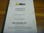 Altec D842 D845 D945 D947 Derrick Boom Lift Protect Sys Suppl Operator Manual. Fixed Price $99.16.