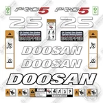 Doosan G25E-5 Decal Kit Forklift- Aftermarket Not Genuine Oem. Fixed Price $89.95.