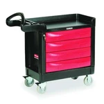 Rubbermaid Commercial FG451388BLA Trade Cart/service Bench, Black, 500 Lb.. Fixed Price $908.00.