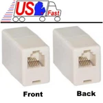 RJ-12 /RJ-11 6P6C Telephone Cable Cord In-line Coupler Extender Connector Joiner. Fixed Price $7.59.