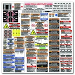 Bilingual Morbark Wood Chipper Safety Decal Kit English + Spanish (2025 Edition). Fixed Price $145.16.
