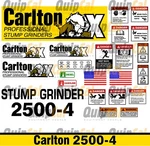 Carlton 2500-4 Stump Set For Grinders & Chippers. Fixed Price $89.00.