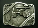 Rumely Tractor Expo Advance Oil Pull Pewter Belt Buckle Antique Acres 1998. Fixed Price $67.49.