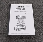 Aichi RV-123 IRV403-90 Crawler Scissor Lift Aerial Parts Catalog Manual Book. Fixed Price $124.74.