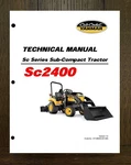 Tractor Service & Operators Manual Fits Cub Cadet Yanmar Series SC2400. Fixed Price $97.97.