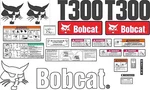 Bobcat T300 Decal Kit With Controls. The Most Complete Aftermarket Available. Fixed Price $133.00.
