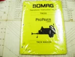 Bomag TW250 Tack Wagon Operations,instructions And Parts Manual. Fixed Price $45.00.