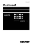 Komatsu PC27MR-3, PC30MR-3, PC35MR-3 Hydraulic Excavator Service Manual. Fixed Price $99.00.