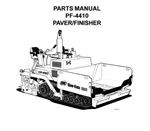 Ingersoll Rand PF4410 Paver Parts Book Manual Catalogue Cd. Fixed Price $119.00.