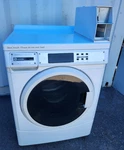 Maytag Coin Operated Front Load Washer Model MAH22PDBWW0 Sn: HL02017856 Ref. Fixed Price $1400.00.