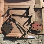 Wheel Horse D-160 D-180 D-200 Automatic Front Attach Bracket Sets. Fixed Price $40.00.