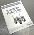 Operators Manual For Kubota L2600DT L3000DT Hst Gst Tractor Owners Maintenance. Fixed Price $19.97.