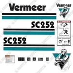 Fits Vermeer SC252 Decal Kit Stump Grinder - 7 Year Outdoor 3M Vinyl!. Fixed Price $99.95.