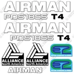 Fits Airman PDS185S Decal Kit Compressor - 7 Year 3M Vinyl!. Fixed Price $99.95.