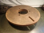 15" Lathe Plain Face Plate W/ Drive Dog Slot: D1-8" Camlock Spindle Mount, Used. Fixed Price $100.00.