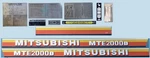 Mitsubishi MTE2000D Tractor Reproduction Decal Set. Fixed Price $125.00.
