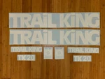 King TK20 Trailer Replacement Decals Stickers 36" (set Of 8) White Black. Fixed Price $73.95.