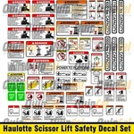 Haulotte Scissorlift Safety & Warning Set, For Boom. Fixed Price $95.00.