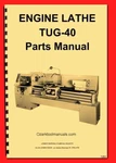 TUG-40 Andrychow, Polamco, Toolmex, Famot, Afm Metal Lathe Parts Manual 1263. Fixed Price $75.00.