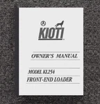 LK254 Front-end Loader Operator Maint & Parts Manual Fits Kioti Tractor KL254. Fixed Price $19.97.