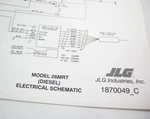 Jlg Rough Terrain Scissor Lift Electrical Schematic Diagram Foldout. Fixed Price $124.99.