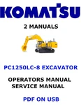 Komatsu PC1250LC-8 Hydraulic Excavator Owners Service Shop Operators Manual Pdf. Fixed Price $35.00.