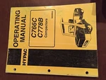 Hypac C766B C778B 766C Vibratory Compactor Roller Operating Manual Catalog. Fixed Price $70.00.