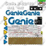 Fits Genie Z-62/40 Decal Kit Articulated Boom Lift Sn: Z62D-150. Fixed Price $424.95.