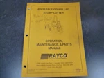 Rayco Rg 50 Sp Stump Grinder Cutter Parts & Owner Operator Maintenance Manual. Fixed Price $122.57.