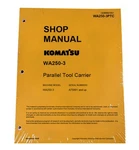 Komatsu WA250-3 Wheel Loader Service Shop Repair Manual Part # CEBD001801. Fixed Price $114.22.