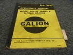 Galion 104H B Motor Grader Owner Operator Maintenance Manual User Guide Sn 07619. Fixed Price $77.54.