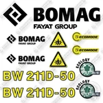 Fits Bomag BW211D-50 Decal Kit Compacter- 7 Year Outdoor 3M Vinyl!. Fixed Price $164.95.