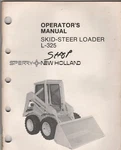 Sperry New Holland Skid-steer Loader L-325 #42032514 1982 Operator's Manual. Fixed Price $34.95.