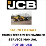 Jcb 541-70 Loadall Telehandler Service Repair Shop Manual Pdf On Usb. Fixed Price $25.00.