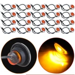 20X 3/4" Amber Trailer Side Marker Truck Clearance Light W/ 316SS Trim Ring. Fixed Price $36.59.