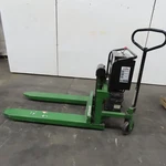 Bishamon LVE-100 2200LBS. Skid Lift 12V Powered Fork Pallet Truck 30". Fixed Price $2999.99.