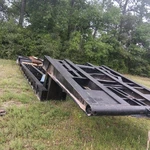 Drop Deck Gooseneck Industrial Trailer 2 Axles Heavy Duty Dual Frame. Fixed Price $11247.50.