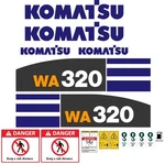 For Komatsu WA320-5L Wheel Loader Replacement Decal Set Free Shipping. Fixed Price $158.00.
