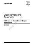 Caterpillar 14M3 Motor Grader Engine Suppl Disassemb Assembly Service Manual. Fixed Price $89.00.