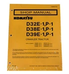 Komatsu D32E-1 D32P-1 D38E-1 D38P-1 D39E-1 D39P-1 Service Manual Pn #CEBD003100. Fixed Price $62.69.