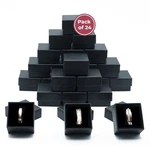 Wholesale Black Ring Gift Box With Foam And Velvet Insert 1.5 1.25 Inch. Fixed Price $432.00.