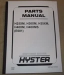Hyster H25XM H30XM H35XM H40XMS (E001) Forklift Truck Parts Manual Book. Fixed Price $79.99.