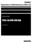 Komatsu PC01-1A Jpn For Usa Excavator Operators Maintenance Manual Sn 14774-UP. Fixed Price $89.00.