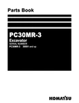 Komatsu PC30MR-3 Hydraulic Excavator Parts Catalog Manual Sn 30001-UP. Fixed Price $140.83.