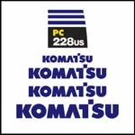 Komatsu PC228US-8 Decals Sticker Kit For Excavator. Fixed Price $150.17.