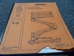 Simon 2031E 2234E 2248E Skyhawk Series Vertical Lift Parts Catalog Manual Xz. Fixed Price $115.05.