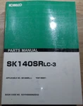 Kobelco SK140SRLC-3 Excavator Parts Manual Book Catalog S/n YH07-09001-UP. Fixed Price $89.99.