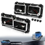 Headlight Housing Bases Left+right Fit For 1989-2008 Freightliner FLD112 FLD120. Fixed Price $74.69.