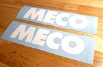 Meco Concrete Saw Decals Stickers 13" Gloss White Fast. Fixed Price $29.00.