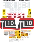 Fits Takeuchi TL10 Decal Kit Skid Steer 3M Vinyl- Free Shipping. Fixed Price $149.95.